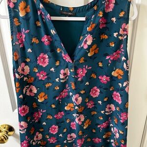 Papermoon Teal Floral Blouse